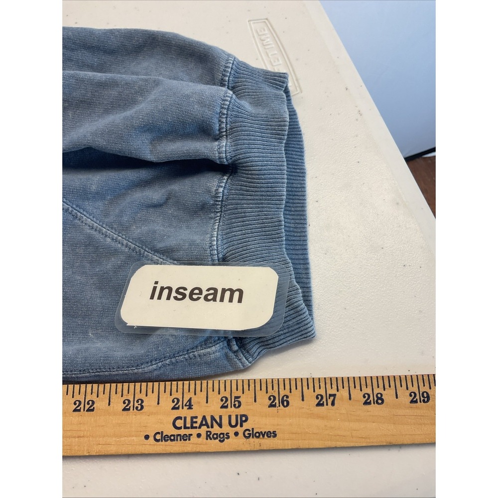 Aerie Baggy Barrel Leg Fleece Pant Sweatpants Chambray Size S - Picture 10 of 11